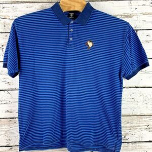 Warner Bros Studio‎ Store Tasmanian Devil Blue Polo Shirt Cotton [Size XL 1996]